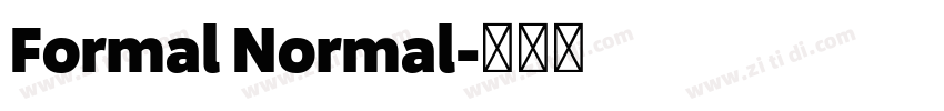 Formal Normal字体转换